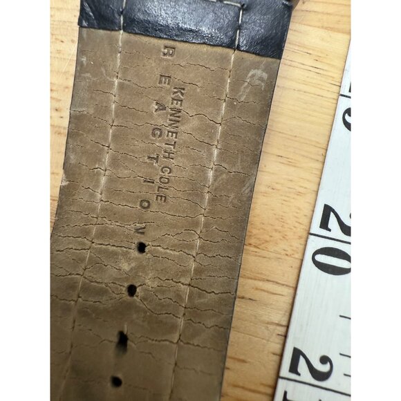 Kenneth Cole Reaction Mens Dual Dial Black & Silver Watch Stainless NOT TESTED - Picture 4 of 14